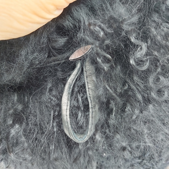 Roncarati lamb leather quilted bomber jacket with Alpaca Trim - Picture 6 of 16